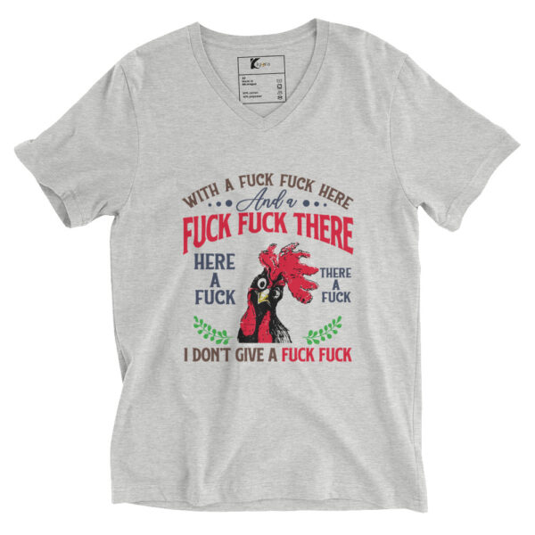 Cluck Around & Find Out – No F*cks Given Rooster Tee - Image 3