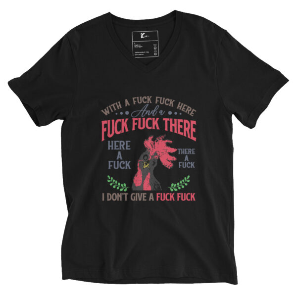 Cluck Around & Find Out – No F*cks Given Rooster Tee - Image 2